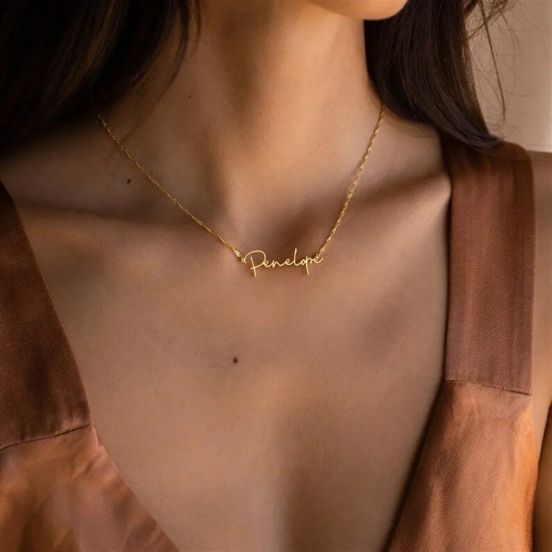 Custom Name Water Ripple Neckl - Body Jewelry Wholesale のレビューと価格