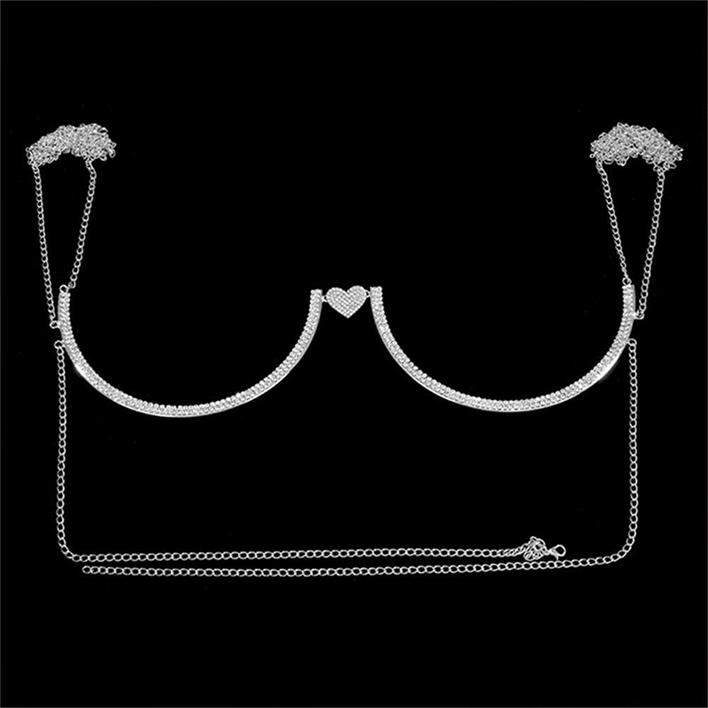 Stonefans Heart Rhinestone Che - Body Jewelry Chest のレビューと価格