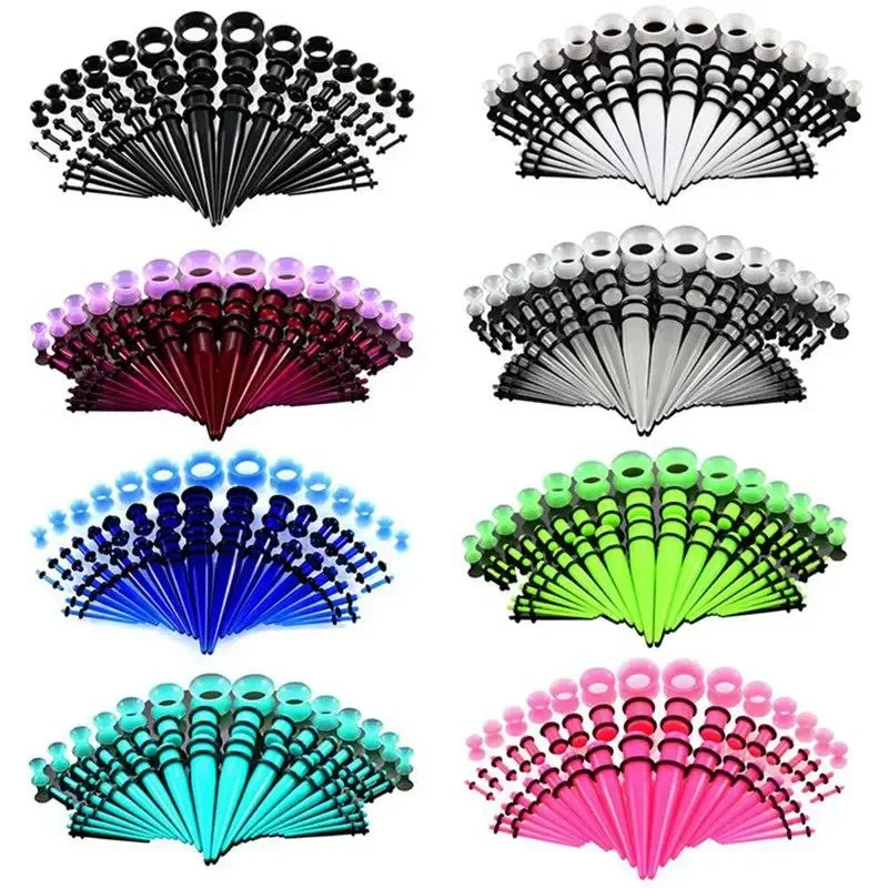 36/50pcs/Set Acrylic Ear Pierc - Body Jewelry Ear Plugs のレビューと価格