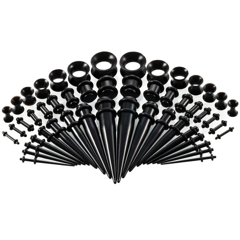 36/50pcs/Set Acrylic Ear Pierc - Body Jewelry Ear Plugs のレビューと価格