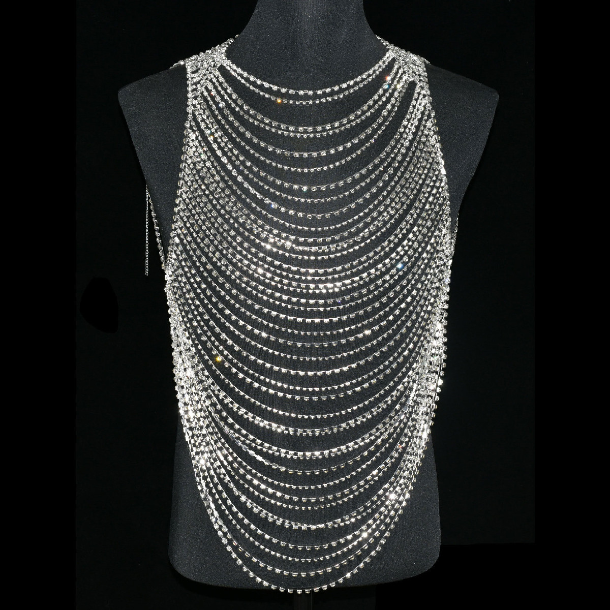 Fashion Luxurious Bling Men Wo - Body Jewelry Chest のレビューと価格