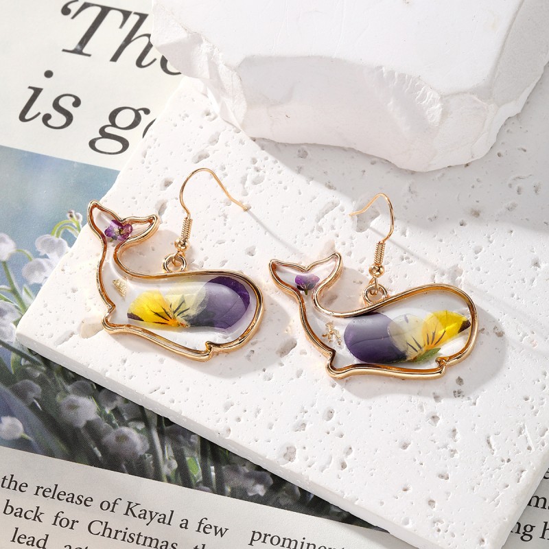 Cute Cat Claw Pressed Flower E - Body Jewelry Wholesale のレビューと価格